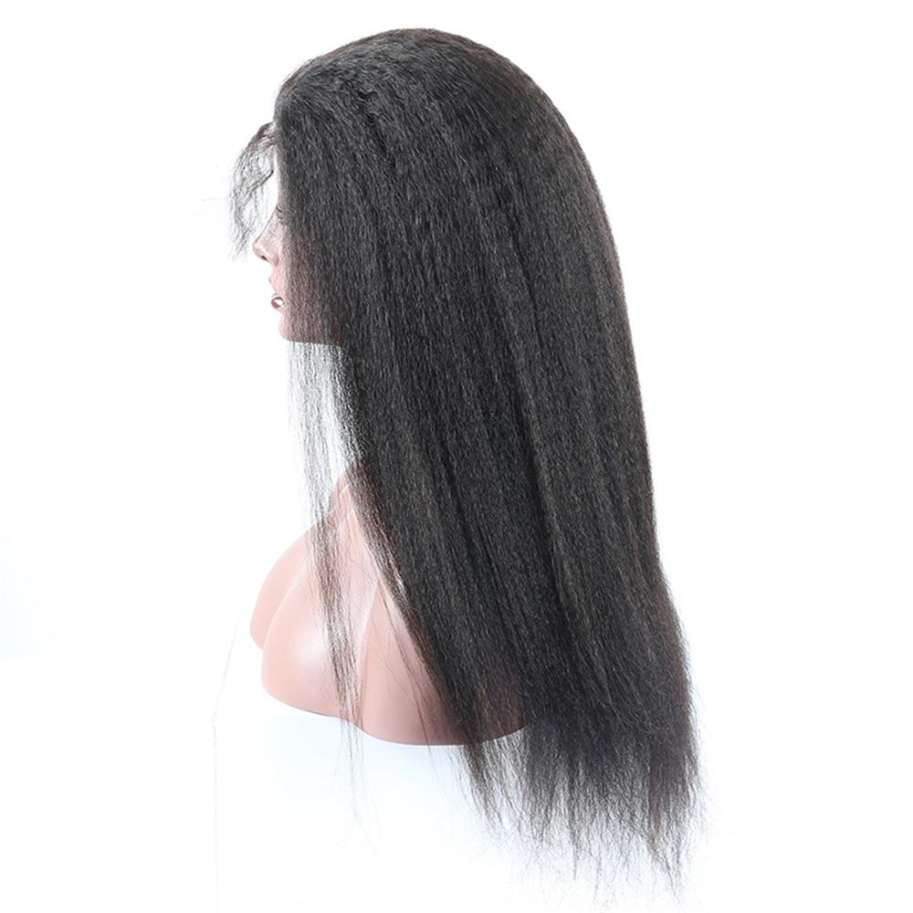 HD Transparent Lace Frontal Kinky Straight Human Hair Wigs
