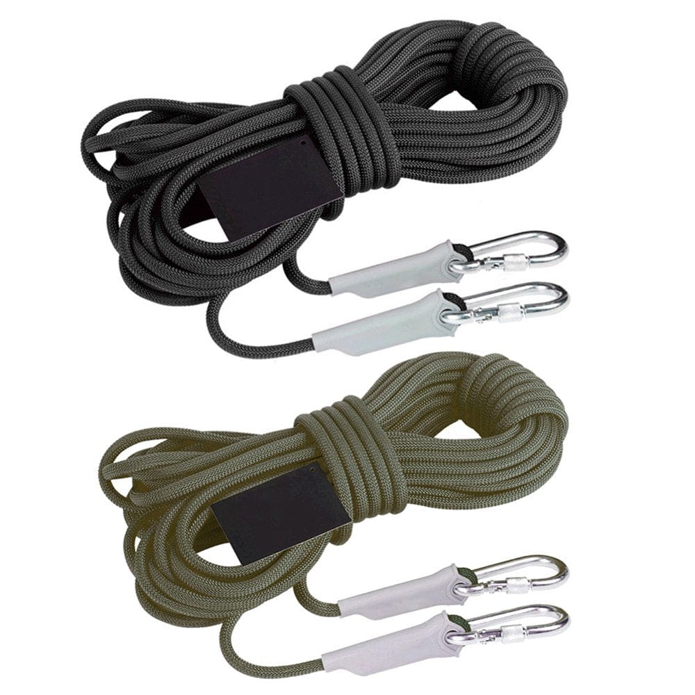 Ylmarket 8Mm 10/15/20M Outdoor Rock Climbing Mountain Survival Safety Rescue Rope Cord Black