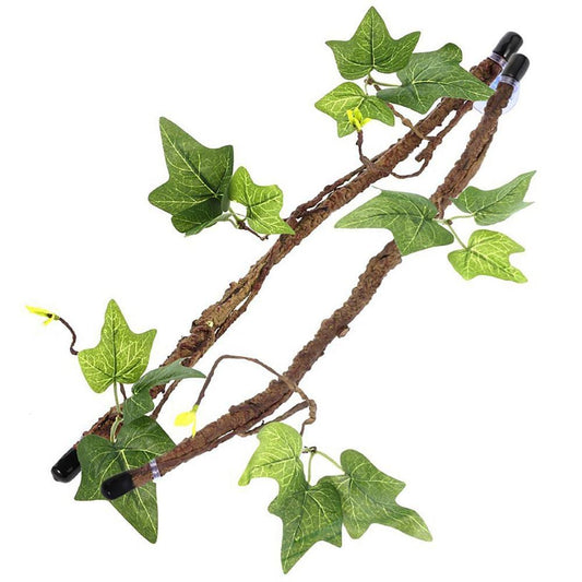 Younar 2Pcs Reptile Corner Branch Vines Plants Flexible Jungle Climbing Vine Habitat Decor Accessories for Climbing Lizard Bearded Dragon Chameleon Lizards Snakes 17.7In Well-Liked