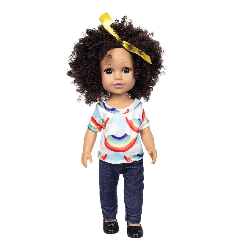 Yrtoes Doll Accessories Men Toys/ Curly Hair Cute Doll Simulation Cute Curly Hair Doll 35CM Baby Toy
