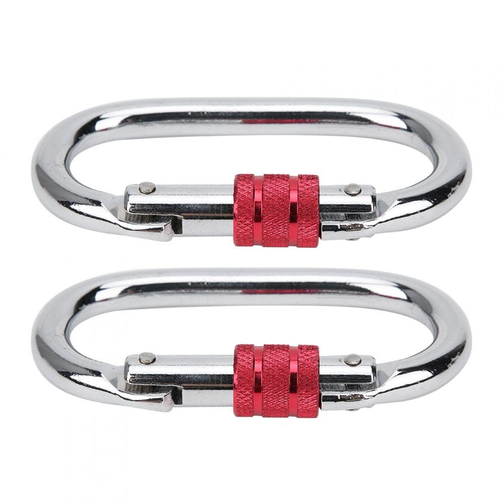 Zerodis 2Pc Aerial Yoga Mountaineering Buckle O-Type-Lock Runway Hook Climbing Carabiner