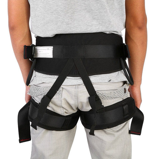 Zerodis Adjustable Outdoor Heavy Duty Tree Climbing Rappelling Belt Safety Harness Protective Gear
